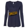 Women's Flowy Long Sleeve V-Neck Tee Thumbnail