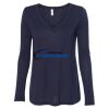 Women's Flowy Long Sleeve V-Neck Tee Thumbnail