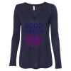 Women's Flowy Long Sleeve V-Neck Tee Thumbnail