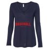 Women's Flowy Long Sleeve V-Neck Tee Thumbnail
