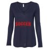 Women's Flowy Long Sleeve V-Neck Tee Thumbnail