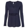 Women's Flowy Long Sleeve V-Neck Tee Thumbnail