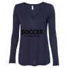 Women's Flowy Long Sleeve V-Neck Tee Thumbnail