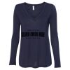 Women's Flowy Long Sleeve V-Neck Tee Thumbnail