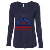 Women's Flowy Long Sleeve V-Neck Tee Thumbnail