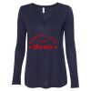 Women's Flowy Long Sleeve V-Neck Tee Thumbnail