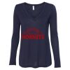 Women's Flowy Long Sleeve V-Neck Tee Thumbnail