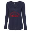 Women's Flowy Long Sleeve V-Neck Tee Thumbnail