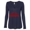 Women's Flowy Long Sleeve V-Neck Tee Thumbnail