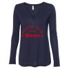 Women's Flowy Long Sleeve V-Neck Tee Thumbnail