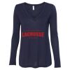 Women's Flowy Long Sleeve V-Neck Tee Thumbnail