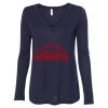 Women's Flowy Long Sleeve V-Neck Tee Thumbnail