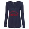 Women's Flowy Long Sleeve V-Neck Tee Thumbnail