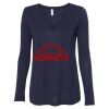 Women's Flowy Long Sleeve V-Neck Tee Thumbnail