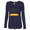 Women's Flowy Long Sleeve V-Neck Tee Thumbnail