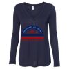 Women's Flowy Long Sleeve V-Neck Tee Thumbnail