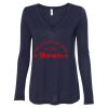 Women's Flowy Long Sleeve V-Neck Tee Thumbnail