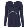 Women's Flowy Long Sleeve V-Neck Tee Thumbnail