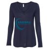 Women's Flowy Long Sleeve V-Neck Tee Thumbnail