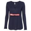 Women's Flowy Long Sleeve V-Neck Tee Thumbnail