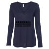 Women's Flowy Long Sleeve V-Neck Tee Thumbnail