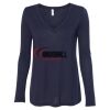 Women's Flowy Long Sleeve V-Neck Tee Thumbnail