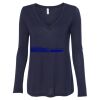 Women's Flowy Long Sleeve V-Neck Tee Thumbnail