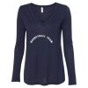 Women's Flowy Long Sleeve V-Neck Tee Thumbnail
