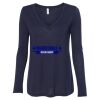 Women's Flowy Long Sleeve V-Neck Tee Thumbnail