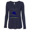 Women's Flowy Long Sleeve V-Neck Tee Thumbnail