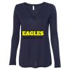 Women's Flowy Long Sleeve V-Neck Tee Thumbnail