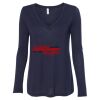 Women's Flowy Long Sleeve V-Neck Tee Thumbnail