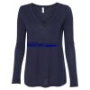 Women's Flowy Long Sleeve V-Neck Tee Thumbnail