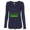 Women's Flowy Long Sleeve V-Neck Tee Thumbnail
