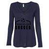 Women's Flowy Long Sleeve V-Neck Tee Thumbnail