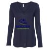 Women's Flowy Long Sleeve V-Neck Tee Thumbnail