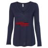 Women's Flowy Long Sleeve V-Neck Tee Thumbnail