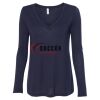 Women's Flowy Long Sleeve V-Neck Tee Thumbnail