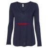 Women's Flowy Long Sleeve V-Neck Tee Thumbnail