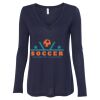 Women's Flowy Long Sleeve V-Neck Tee Thumbnail