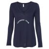 Women's Flowy Long Sleeve V-Neck Tee Thumbnail