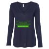 Women's Flowy Long Sleeve V-Neck Tee Thumbnail