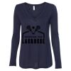 Women's Flowy Long Sleeve V-Neck Tee Thumbnail