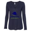 Women's Flowy Long Sleeve V-Neck Tee Thumbnail