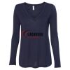 Women's Flowy Long Sleeve V-Neck Tee Thumbnail