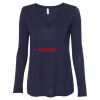 Women's Flowy Long Sleeve V-Neck Tee Thumbnail