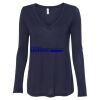 Women's Flowy Long Sleeve V-Neck Tee Thumbnail
