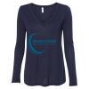 Women's Flowy Long Sleeve V-Neck Tee Thumbnail