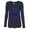 Women's Flowy Long Sleeve V-Neck Tee Thumbnail