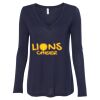 Women's Flowy Long Sleeve V-Neck Tee Thumbnail